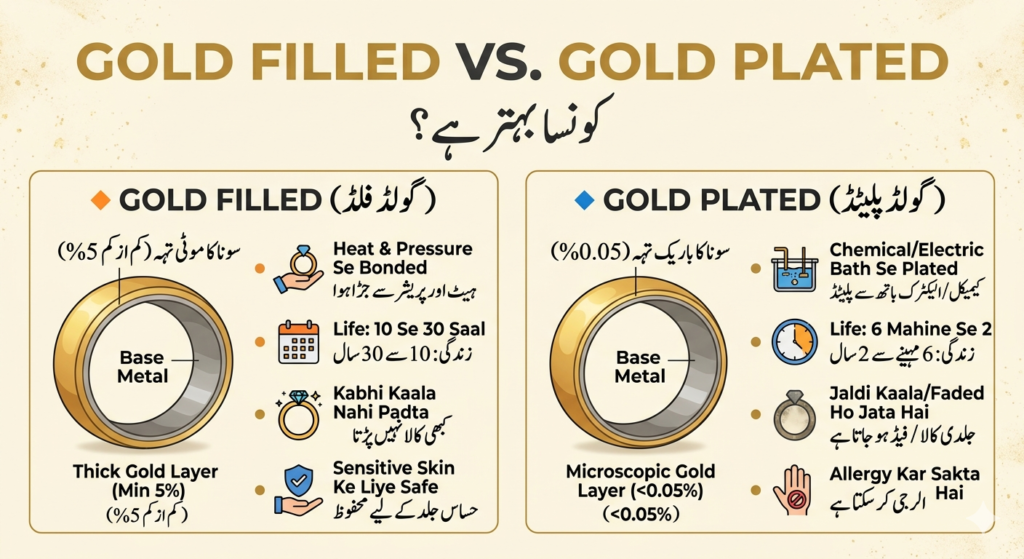 Gold Filled vs. Gold Plated